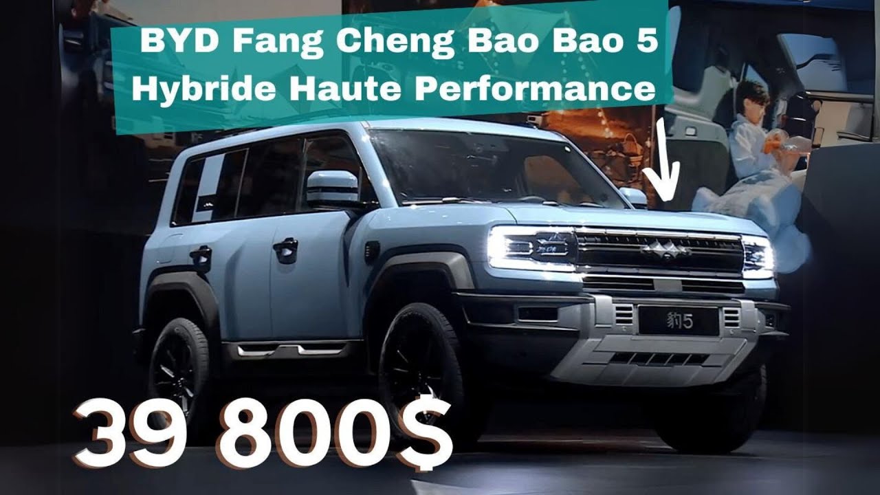 BYD Révolutionne le Marché avec le Fang Cheng Bao Bao 5 un SUV Hybride