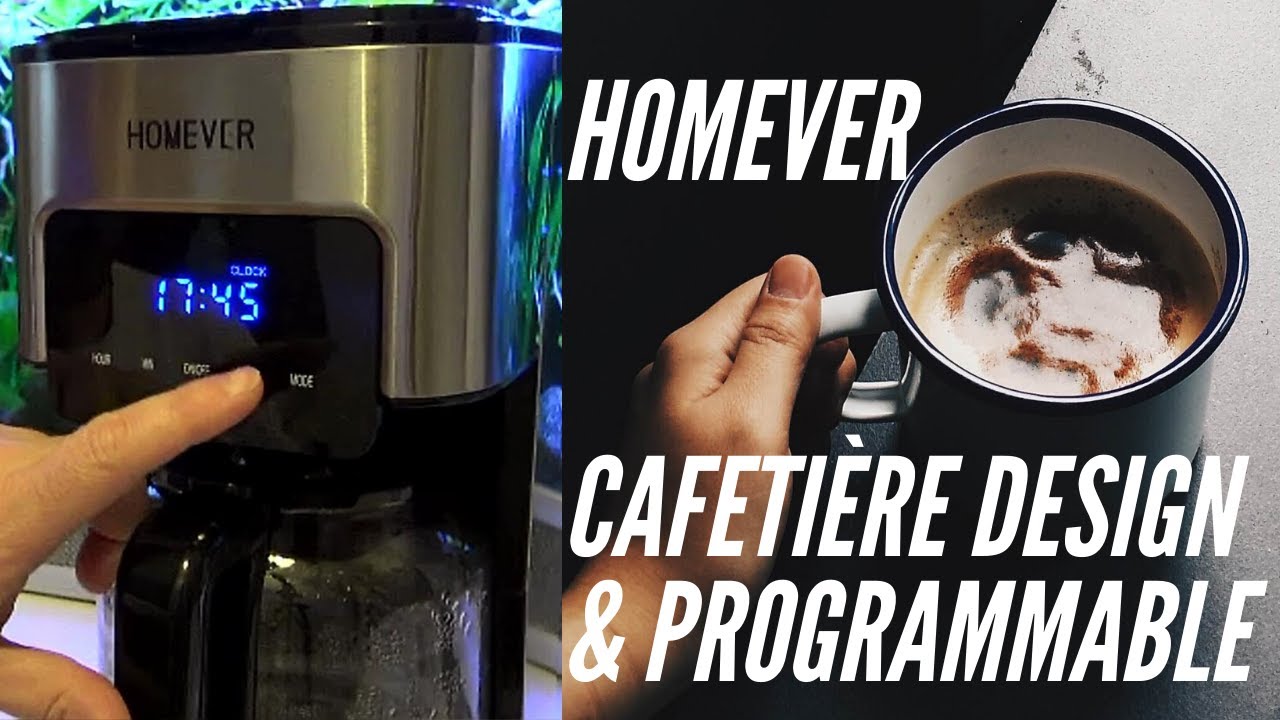 Une cafetière design programmable et en + tu peux choisir l'intensité