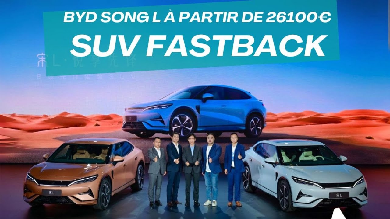 BYD Song L Le SUV électrique révolutionnaire dès 30,100€ HT!